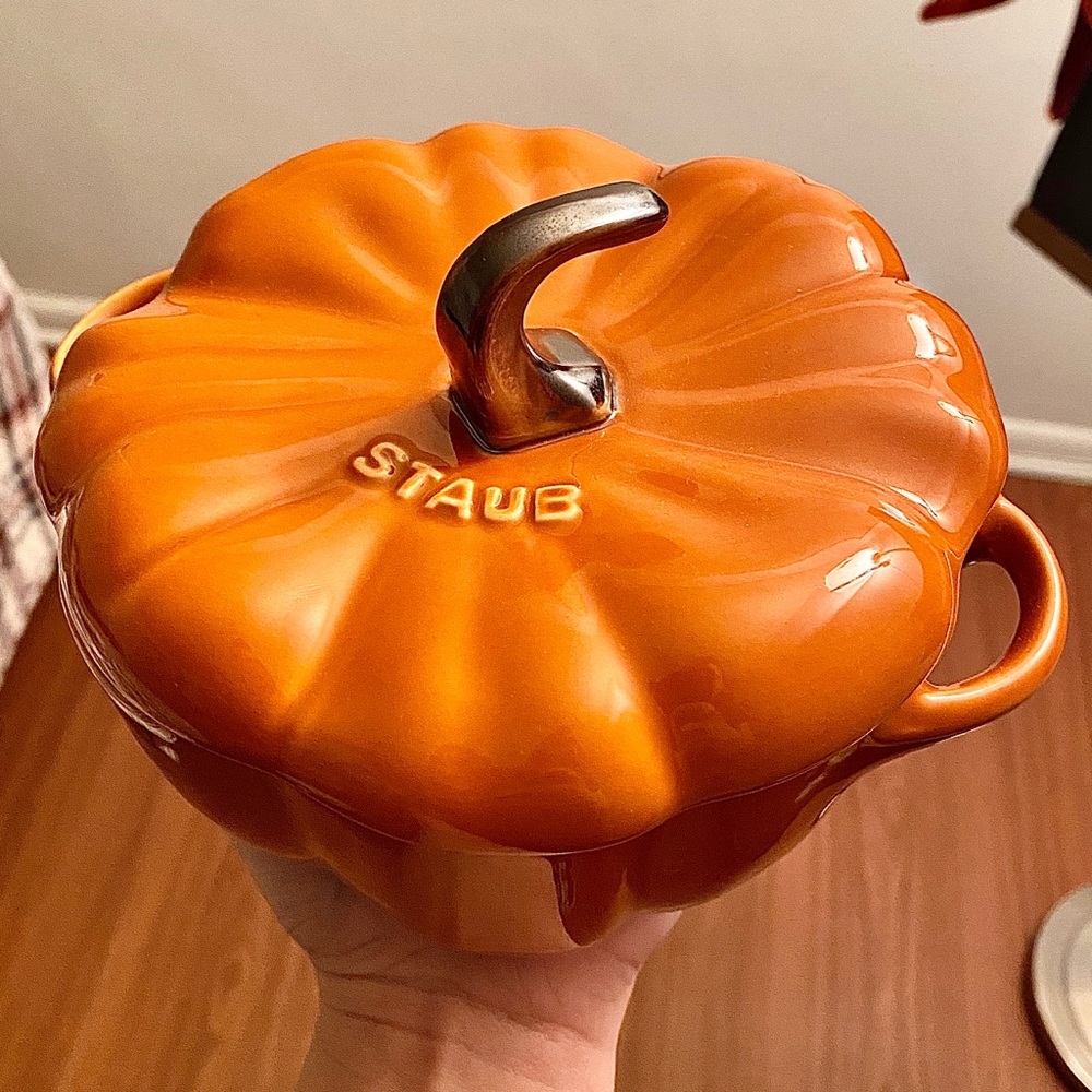 Staub mini pumpkin cocotte burnt orange